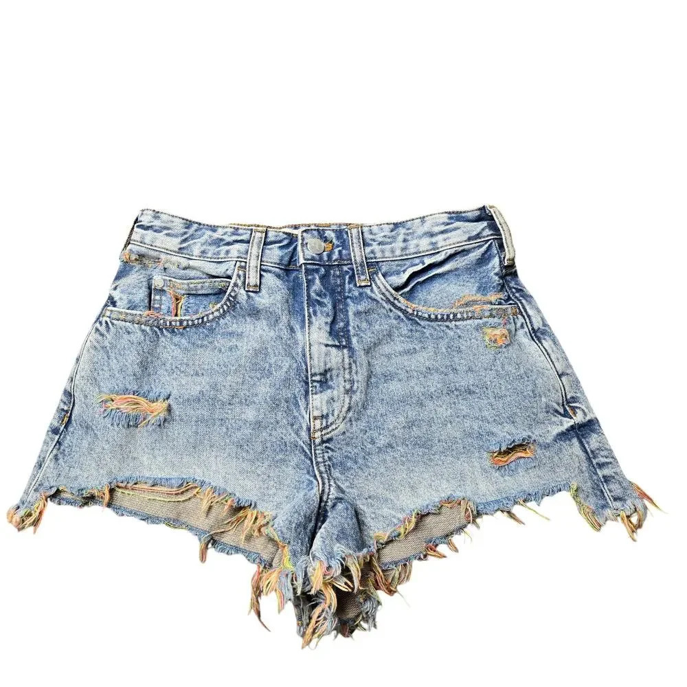 Anthropologie Pilcro‎ Cutoff Denim Shorts Multicolor